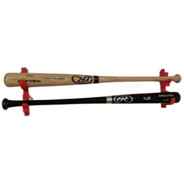 Imagem de Suporte Parede Taco Bastoes Baseball Horizontal Parafusos