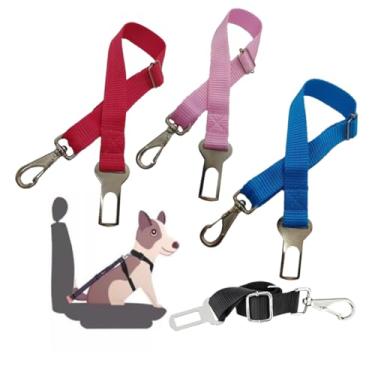 Imagem de Cinto Segurança Pets Coleira Universal Para Cachorro E Gato - cor: Vermelho