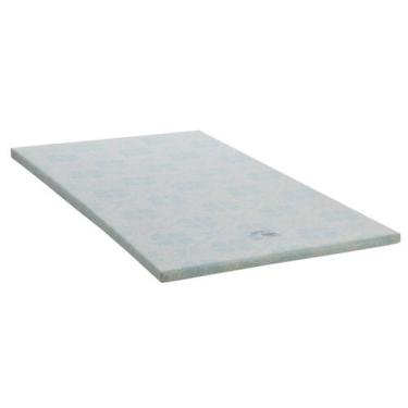 Imagem de Colchonete Physical Baixo Solteiro 88 cm (LARG) Branco e Azul - 42948 