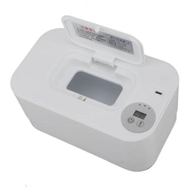 Imagem de Wipes Dispensador de Lenços úmidos de bebê Mais Quente, Limpa de Fraldas Portátil Mais Quente Com Luz Noturna e Exibição de Temperatura, Porta USB, Aquecimento Inteligente do