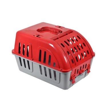 Imagem de Caixa de Transporte Cachorro Porte Pequeno Gato e Coelho Pet Viagem e 