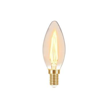 Imagem de Lâmpada Led Taschibra Filamento Vintage Vela B35 3W E14, 220V