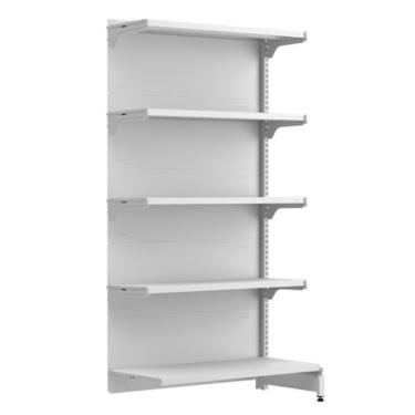 Imagem de Gondola Fit 40 Continuação Parede 170X90x30 C5 Branco - Amapa