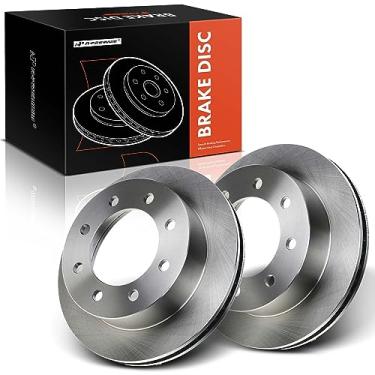 Imagem de A-Premium Rotores de freio a disco ventilados frontais de 12,85 polegadas (326,5 mm) compatíveis com modelos selecionados Dodge - Ram 2500 3500 4000 2000-2002, Pickup, conjunto de 2 peças