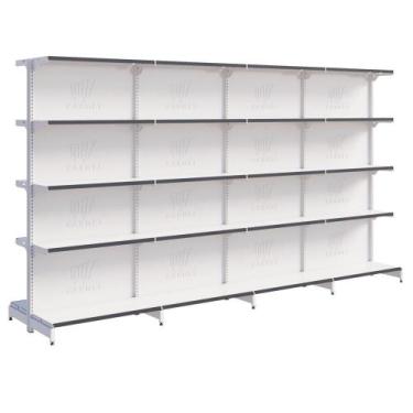 Imagem de Prateleira Gondola Fit 40 Centro 1 Inicial e 3 Continuações 1,70m Loja