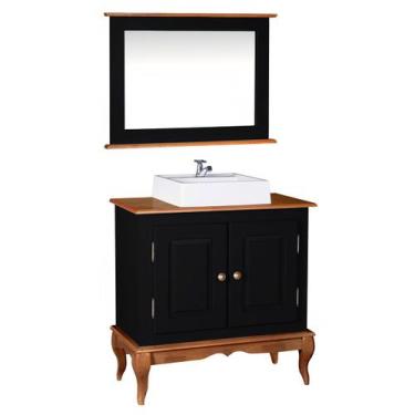 Imagem de Gabinete para Banheiro com Cuba e Espelheira Dália 3050 Linz Móveis, P