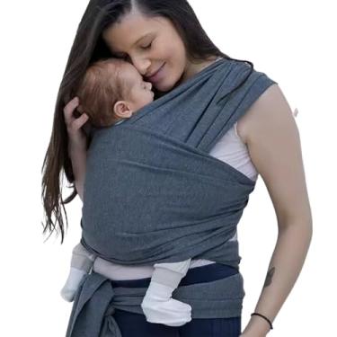 Imagem de Wrap Sling de Bebê Carregador Canguru de Amarrar Little Beni (Chumbo)
