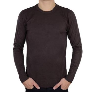 Imagem de Blusa Masculina Broken Rules Sueter Tricot Marrom - 590200-Masculino