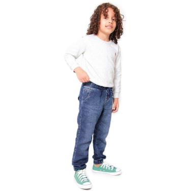 Imagem de Calça Infantil Jeans Menino Jogger-Masculino