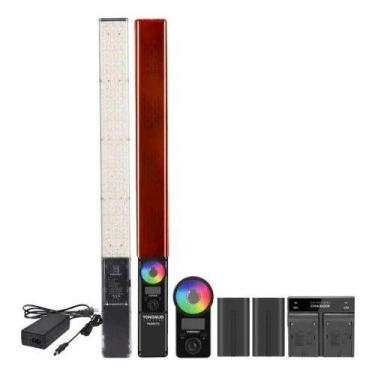 Imagem de Bastão de Led RGB Yongnuo Yn360III pro com 2 baterias F970, carregador