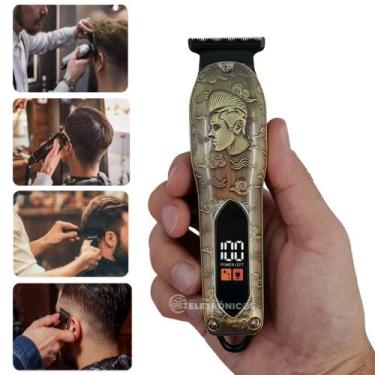 Imagem de Máquina Sem Fio Corte Preciso com a Bateria de 800mAh e 4 Pentes de Co