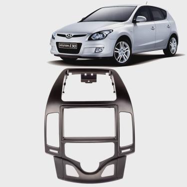 Imagem de Moldura Painel Central 2 Din I30 Ar Digital 2008 à 2012 Som Mp5 Dvd Preto Expex Epx485 Novum Ap1130