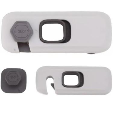 Imagem de Trava de Segurança Geladeira Gaveta Kit 2 unidades Protege Bebe Crianç