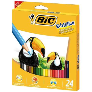 Imagem de Lápis de Cor Evolution com 24 Cores - Bic