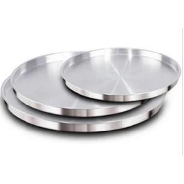 Imagem de Forma Para Pizza - Kit com 3 Formas Assadeira de Pizza 27/32/37cm alum