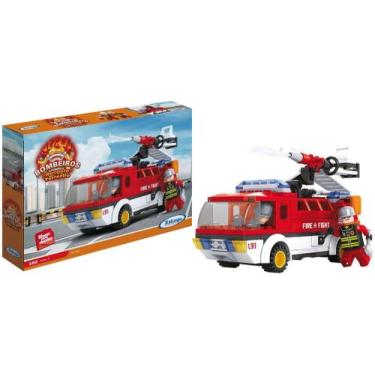 Imagem de Bloco de Montar 192 Peças Bombeiros  - Resgate Terrestre Xalingo