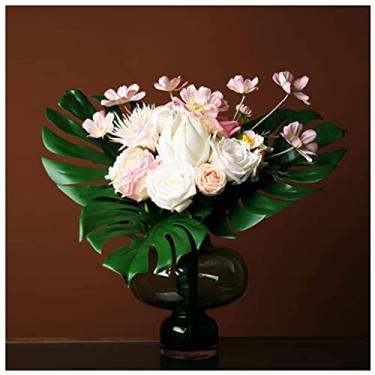 Imagem de Flores artificiais flores artificiais decoração de casa sala de estar sala de jantar móveis flores falsas flores secas hotel varanda loja móveis flores para decoração (cor: D)