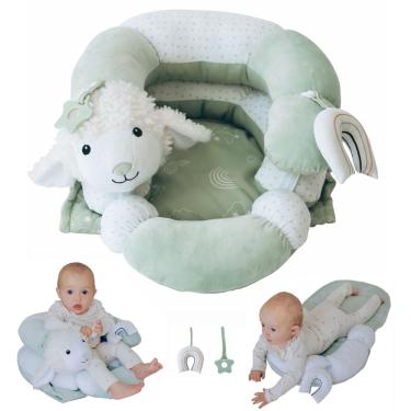 Imagem de Tummy Time Mat e almofadas de apoio para assentos Aila + Aiden Sage