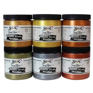 Imagem de Sax 5085 Premium Acrylic Metallics 1/2 gala, ouro (pacote com 6)