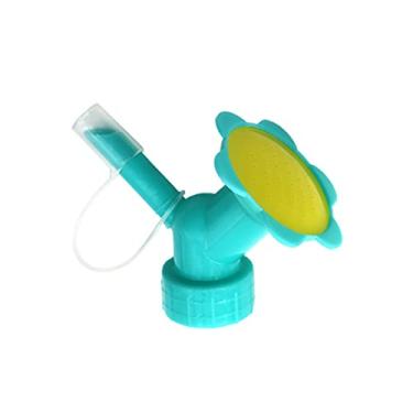 Imagem de Bocal de irrigação de cabeça dupla de girassol para irrigação de flores, equipamento de jardinagem para garrafas de bebidas, material plástico (azul)