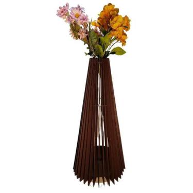 Imagem de Vaso de Chão Decorativo Grande IPANEMA MDF - LENOBRE, Preto