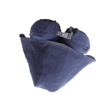 Imagem de Travesseiro de Pescoço Com Capuz Travesseiro Ergonômico para Pescoço para Apoio de Cabeçote de Cabeçote u Tipo u Tipo de Escuro (Azul escuro)