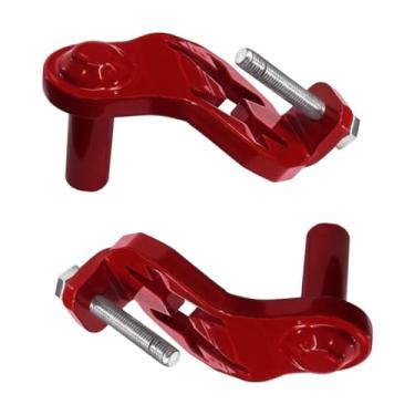 Imagem de IEUDNS 2x t post gate dobradiça pinos pesados ​​portões de serviço pesado cabide resistente, Vermelho