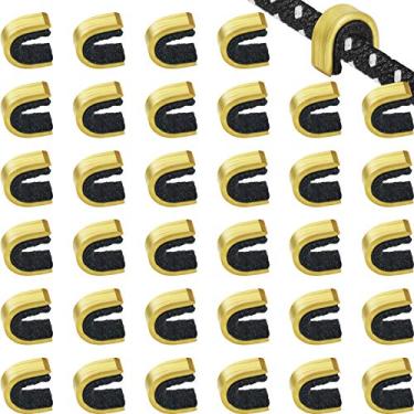 Imagem de Gejoy 40 peças pontos de cocar pontos de coque de corrente de tiro ao arco clipe de fivela de corda de arco para arco composto e recorvo