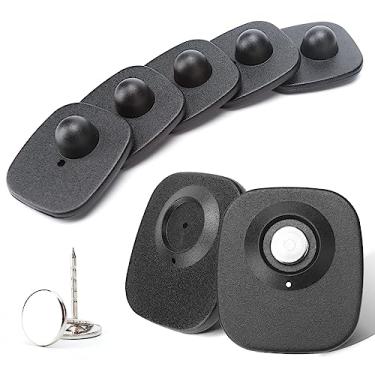 Imagem de 200pcs Anti-Theft Retail EAS 8.2MHz Security Hard Tags,Rf 8.2Mhz Mini Square EAS Tag, Retail Security Clothes Hard Tags for Garment Shop Supermarket with Pins