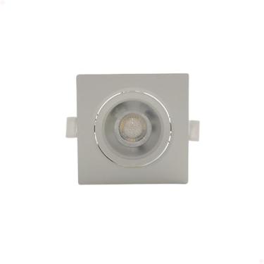 Imagem de Spot Led Embutir Quadrado 5w Bivolt 3000k Branco Quente