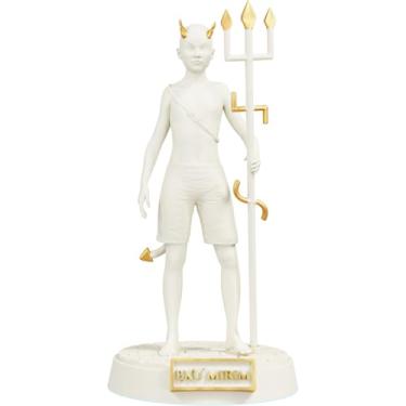 Imagem de Estátua Exu Mirim Imagem Umbanda Candomblé - Exumirim - Versão 2 (Cor Mármore Dourado)