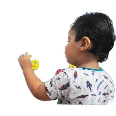 Imagem de Letras E Números Brincando No Banho De Eva Educativo 77 Pçs - Mingone