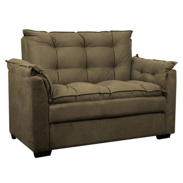 Imagem de Sofá Confortável 1,40 Pequeno Compacto Small Cappuccino