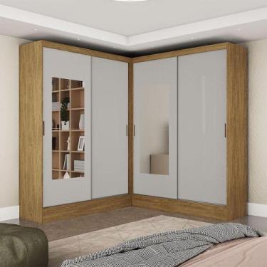 Imagem de Closet Casal Belém Com Espelho Carioca Móveis Cinamomo