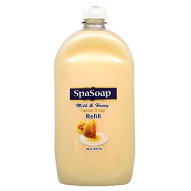Imagem de spasoap Refil De Sabonete Cremoso Leite E Mel 32 Oz / 947 Ml