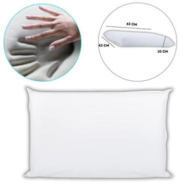 Imagem de Travesseiro Viscoelástico Basic Sky Antiácaro, Hipoalergênico e Termos