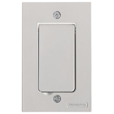 Imagem de Tampa Passa Fio 4x2 Para Piso Tramontina Cinza