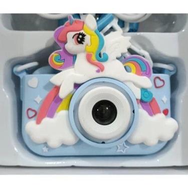 Imagem de Câmera de Vídeo Digital Unicórnio com Estojos de Silicone para Criança