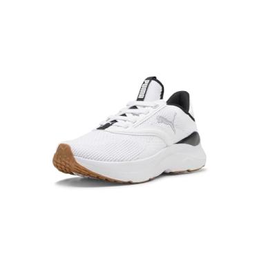 Imagem de Puma Softride Mayve feminino, branco-preto e prata, 36