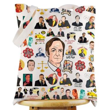 Imagem de WZMPA Sacola Saul Goodman para fãs de Jimmy McGill, presente inspirado em Kim Wexler, reutilizável, merchandising Saul Goodman, Bolsa Saul Goodman, Large
