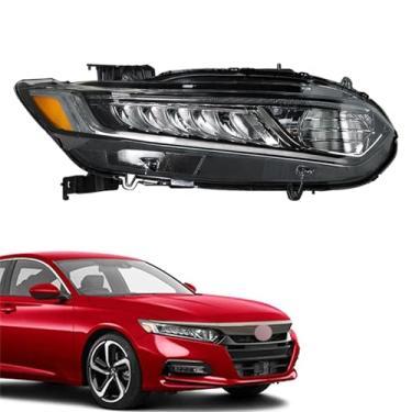 Imagem de labwork Faróis HO2503187 Substituição para Honda Accord 2018 2019 2020 Conjunto de farol de projetor Honda Accord 33100-TVA-A01, lado direito (lado do passageiro)