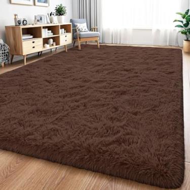 Imagem de Tapete 2,00 X 2,50 Peludo Felpudo 4 Cm Para Sala e Quarto(Chocolate)