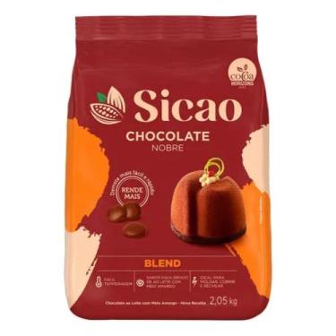 Imagem de Chocolate Nobre Gotas Blend Ao Leite/meio Amargo 2.05kg - Sicao - BARR