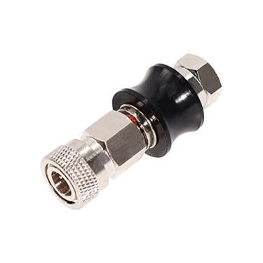 Imagem de Manloney LLC Universal Foster Acoplamento de Desconexão Rápida Adaptador de Enchimento de Paintball PCP HPA Acessórios para Ferramentas de Ar (1/8 NPT Fêmea para Fêmea de 8 mm com Verificação