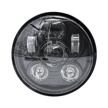 Imagem de CIADAZ Farol LED de motocicleta de 5-3/4 pol. e 5,75 pol. com luz branca de feixe baixo alto e luz redonda de 5,75 pol.
