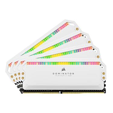 Imagem de Memória Corsair Dominator Platinum RGB - 32GB (4x8GB), DDR4, 3600Mhz, C18, Branco - CMT32GX4M4C3600C18W