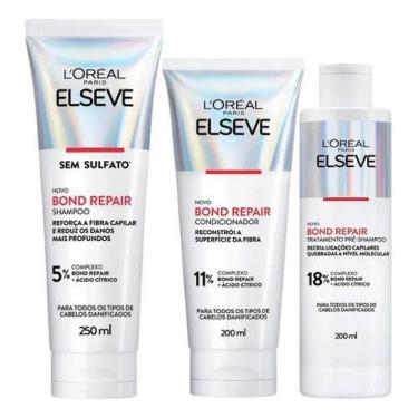 Imagem de Kit Bond Repair Shampoo + Cond. + Pré-shampoo  Elseve