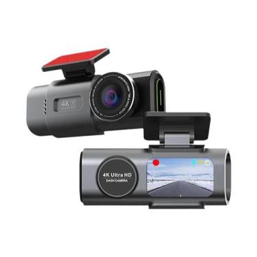 Imagem de Câmera De Painel 4K GPS WiFi Com Visão Noturna, Mini Lente Traseira, D