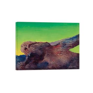 Imagem de Abstrato lona wall art pinturas famosas-Untitled 7-Poster e impressões para decoração casa sala de estar 60x80cm24x31in Sem Moldura