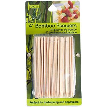 Imagem de Jacent Espetos De Bambu Para Aperitivos 4" (Pacote Com 300 Unidades): 3 Pacotes